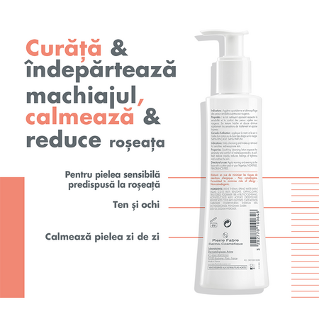 Lapte demachiant anti-roseata, 200 ml, Avene 536722