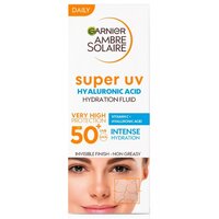 Fluid de fata anti-poluare cu protectie solara SPF 50+ Ambre Solaire, 40 ml, Garnier