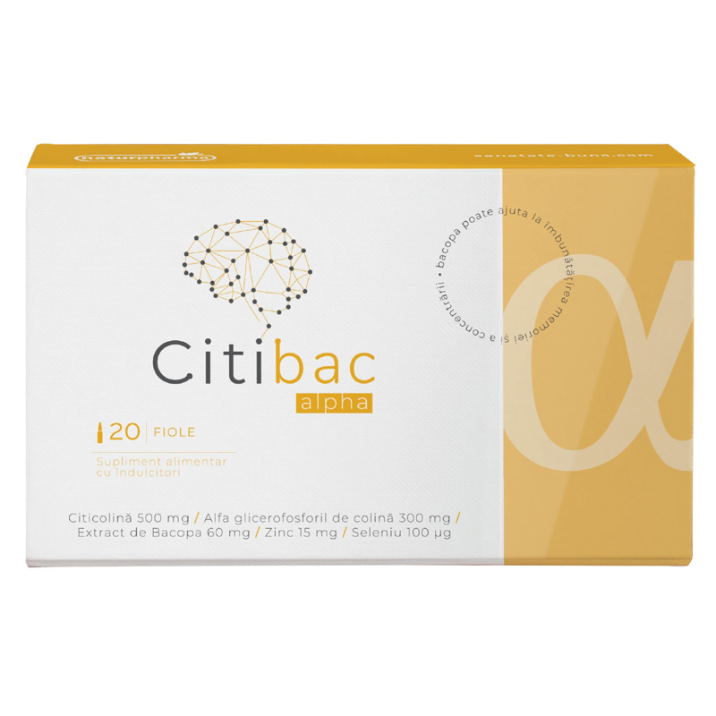 Citibac Alpha, 20 fiole buvabile, Naturpharma