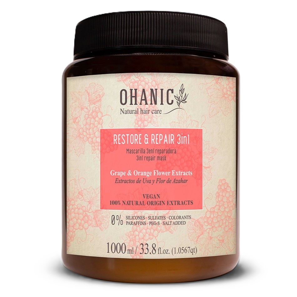 Masca de par 3 in 1 pentru reparare Restore & Repair, 1000 ml, Ohanic