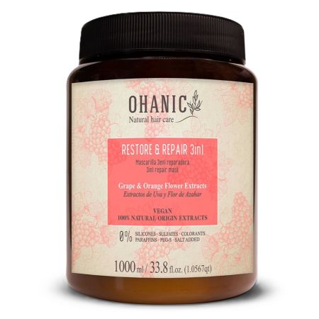 Masca de par 3 in 1 pentru reparare Restore & Repair, 1000 ml, Ohanic