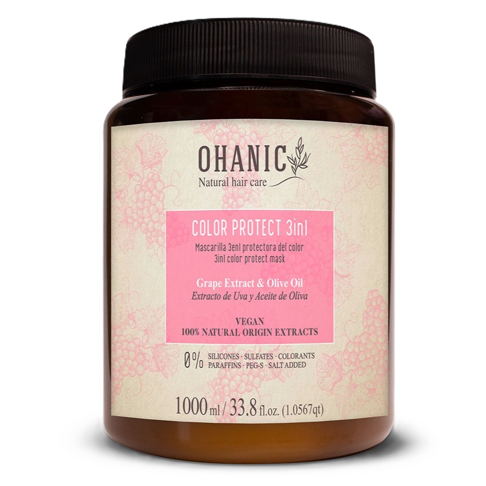 Masca de par 3 in 1 pentru protectia culorii Color Protect, 1000 ml, Ohanic