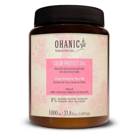 Masca de par 3 in 1 pentru protectia culorii Color Protect, 1000 ml, Ohanic