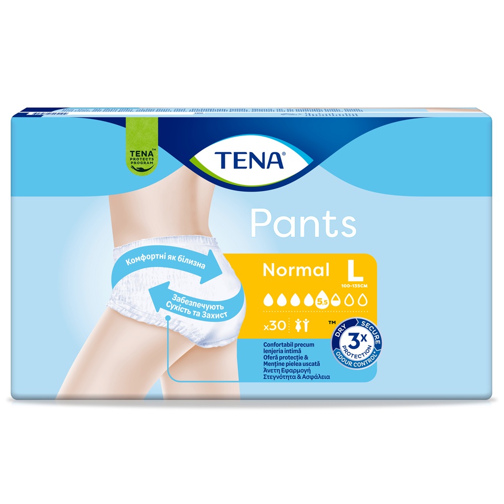 Scutece tip chilot pentru adulti Pants Normal, L 100-135 cm, 30 bucati, Tena