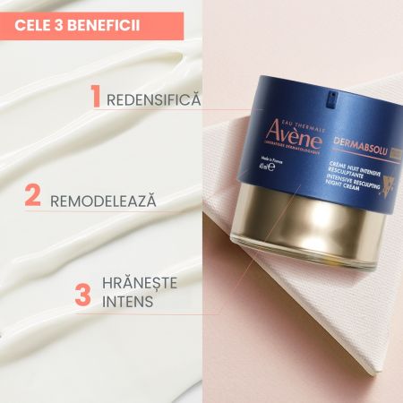 Crema de noapte intensiva pentru conturul fetei DermAbsolu, 40 ml, Avene 656436