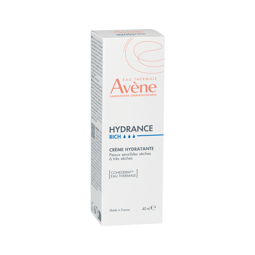 Crema hidratanta pentru ten uscat si foarte uscat Hydrance Riche, 40 ml, Avene