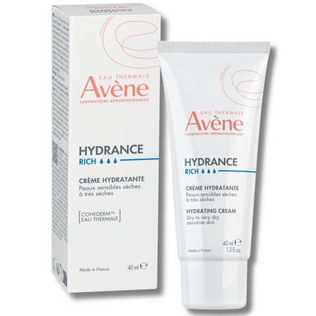 Crema hidratanta pentru ten uscat si foarte uscat Hydrance Riche, 40 ml, Avene 734612