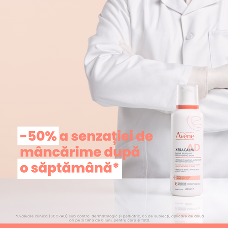 Balsam relipidant pentru pielea uscata predispusa la dermatita atopica sau prurit XeraCalm AD, 400 ml, Avene 692685