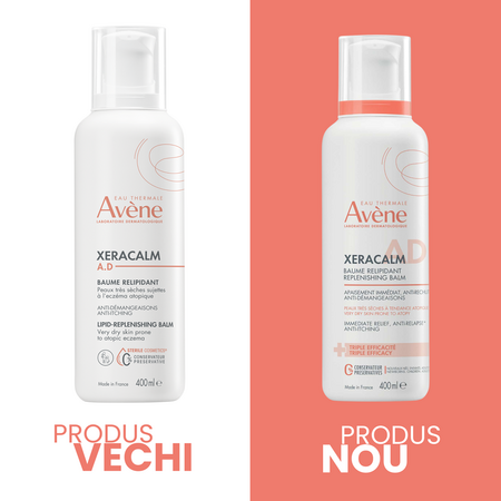 Balsam relipidant pentru pielea uscata predispusa la dermatita atopica sau prurit XeraCalm AD, 400 ml, Avene 692681