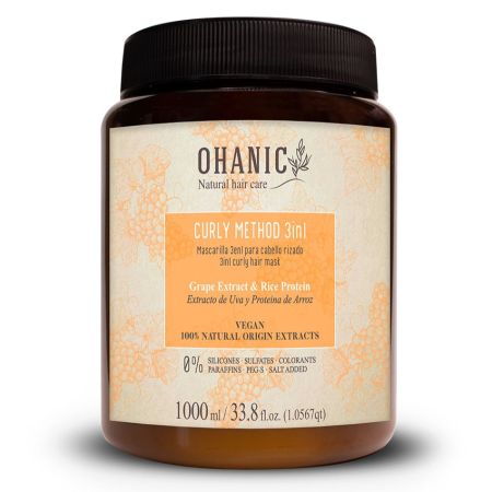 Masca 3 in 1 pentru par cret sau ondulat Curly, 1000 ml, Ohanic