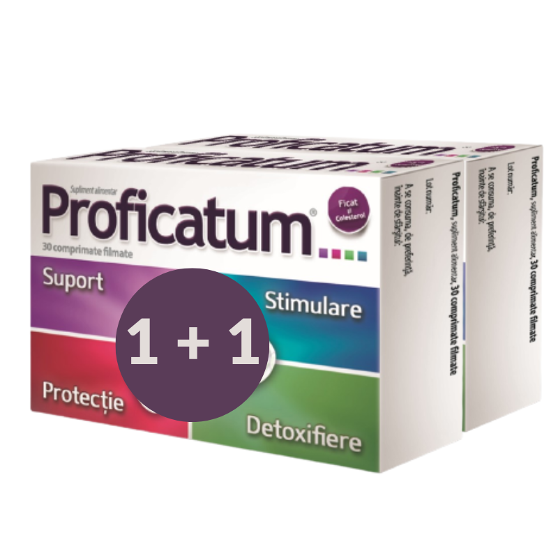 Proficatum, 60 + 60 comprimate, Aflofarm