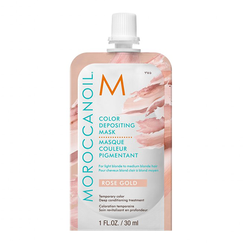 Masca de par nuantatoare Rose Gold, 30 ml, Moroccanoil