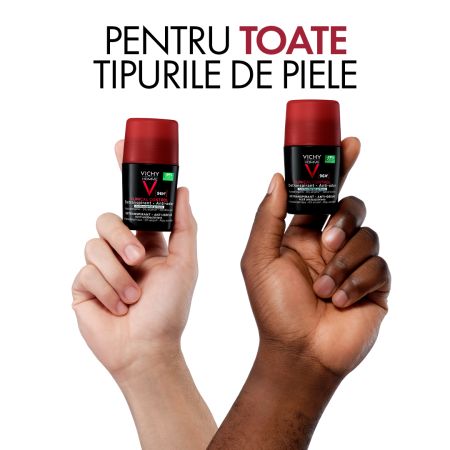 Deodorant roll-on antitranspirant 96h pentru barbati Clinical Control, 50 ml, Vichy Homme 656909