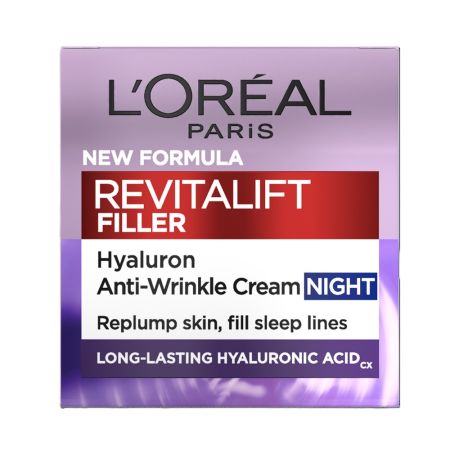 Crema hidratanta antirid de noapte Revitalift Filler, 50 ml, Loreal