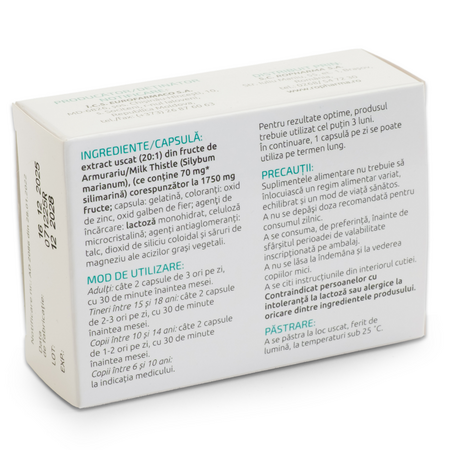 Silimarina Milh Thistle, 1750 mg, 30 capsule, Eurofarmaco 706841