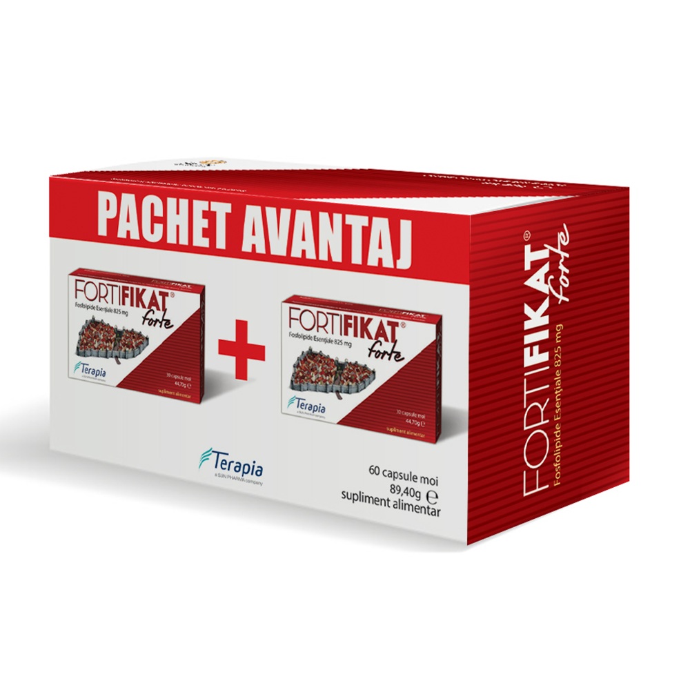 Pachet Avantajos Fortifikat Forte 825 mg, 60 capsule, Terapia