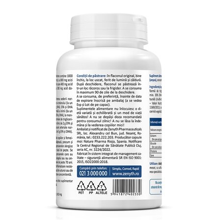 Omega 3 Marin, 60 capsule, Zenyth 619159
