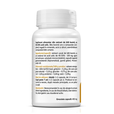 Ox Bile, 20 capsule, Zenyth 619153