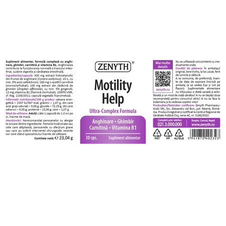 Motility Help, 30 capsule, Zenyth 701667
