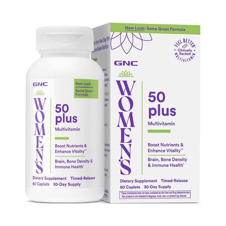 Multivitamine si minerale pentru femei 50 Plus Women's, 60 capsule, GNC 722920