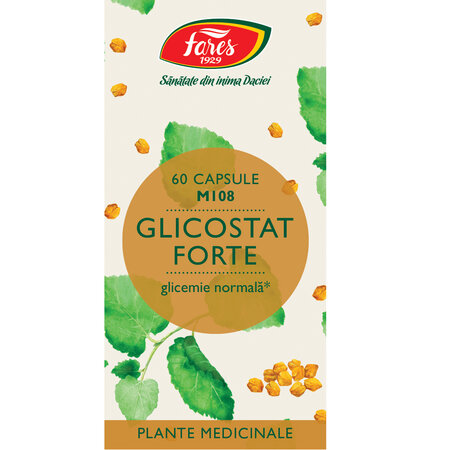 Glicostat Forte M108, 60 capsule, Fares 614325
