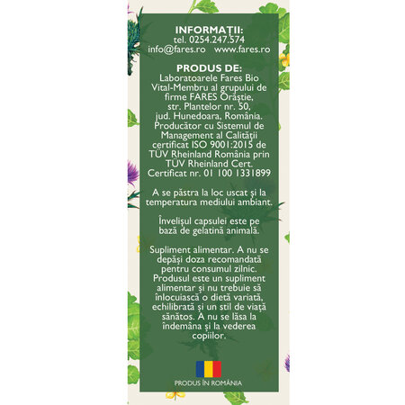 Hepatofit Forte D87, 30 capsule, Fares 614428