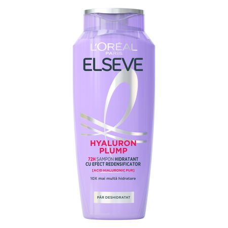 Sampon hidratant pentru par deshidratat Hyaluron Plump, 250 ml, Elseve