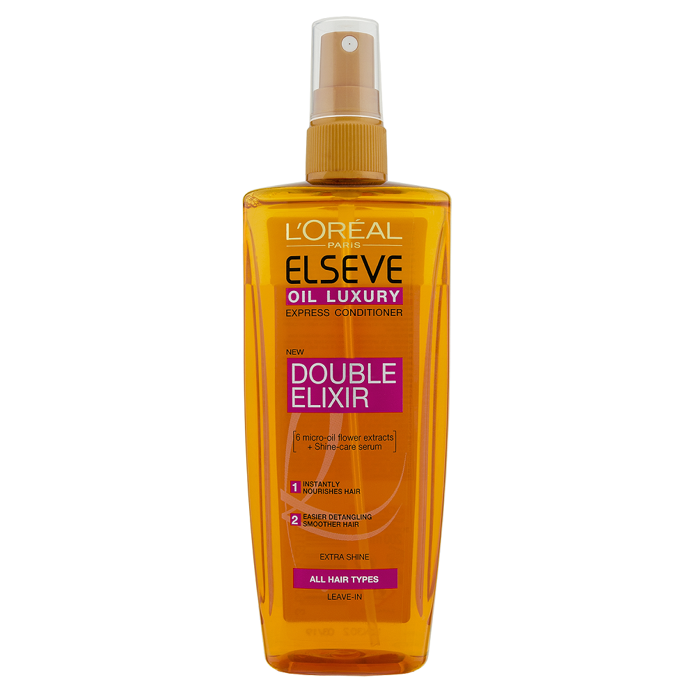 Spray bi-fazic pentru par uscat Ulei Extraordinar Double Elixir, 200 ml, Elseve