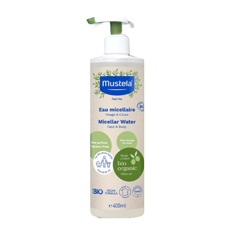 Apă micelară Eco pentru fata si corp, 400 ml, Mustela