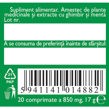 Rau de miscare D141, 20 comprimate, Fares 614408