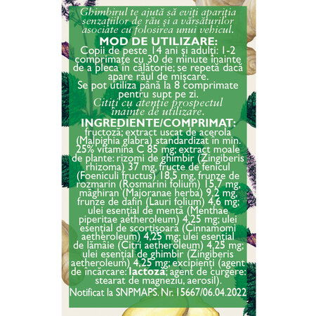 Rau de miscare D141, 20 comprimate, Fares 614407