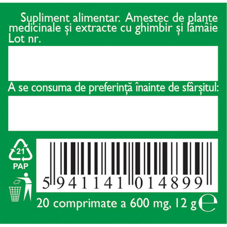Rau de miscare pentru copii D161, 20 comprimate, Fares 614414