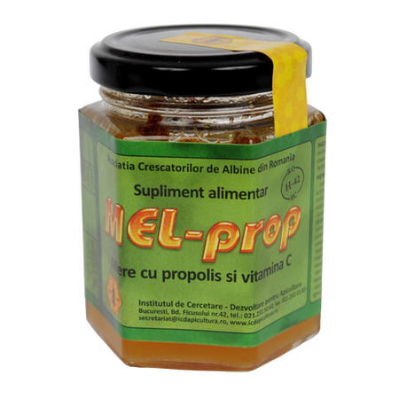 Miere cu propolis si vitamina C, Mel-Prop, 200 g, Institutul Apicol
