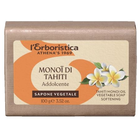 Sapun vegetal vegan Monoi di Tahiti, 100 g, l’Erboristica