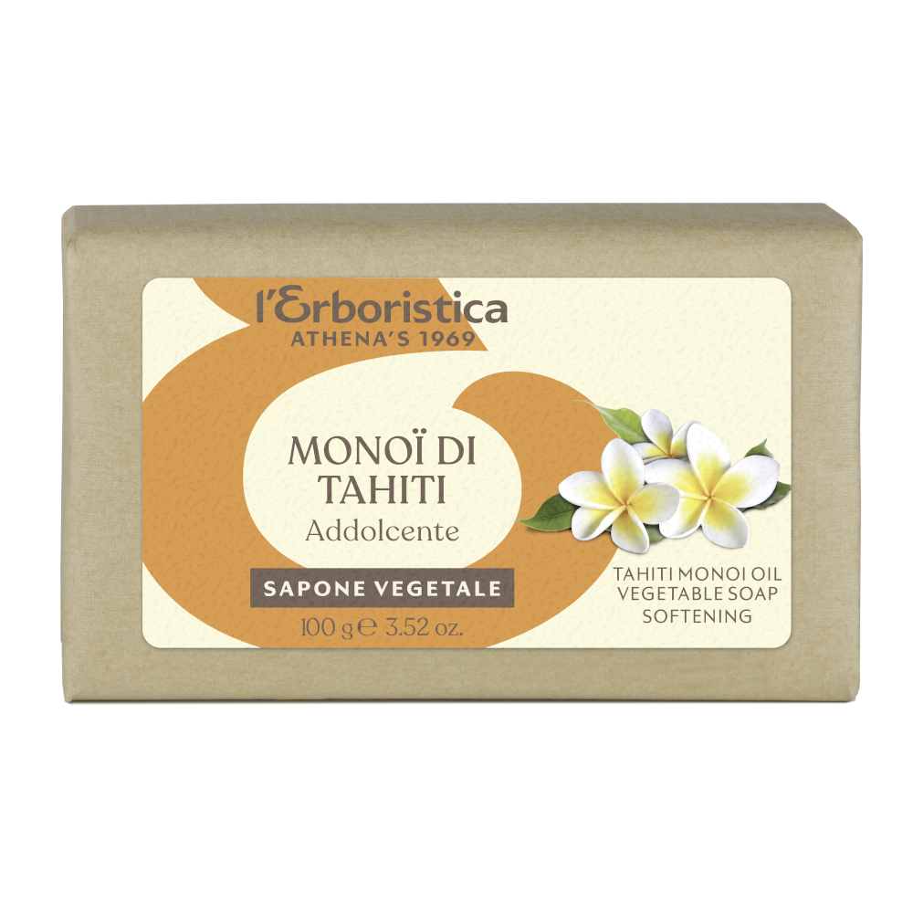 Sapun vegetal vegan Monoi di Tahiti, 100 g, l’Erboristica