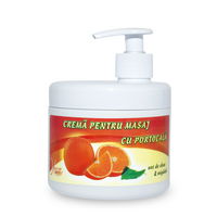 Crema pentru masaj cu portocala, unt de shea si migdale, 500 ml, Kosmo Line