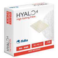 Pansament High Gelling Fiber Hyalo4, 10x10 cm, 10 bucati, Fidia