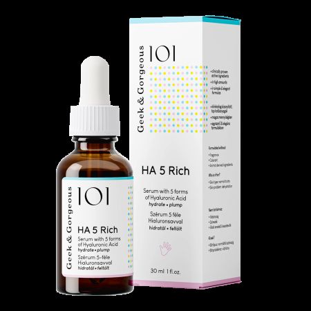 Serum HA 5 Rich, 30 ml, Geek&Gorgeous : Farmacia Tei online
