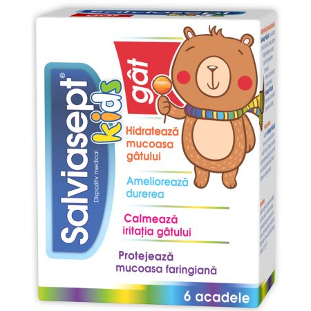 Salviasept Kids, 6 acadele, Zdrovit