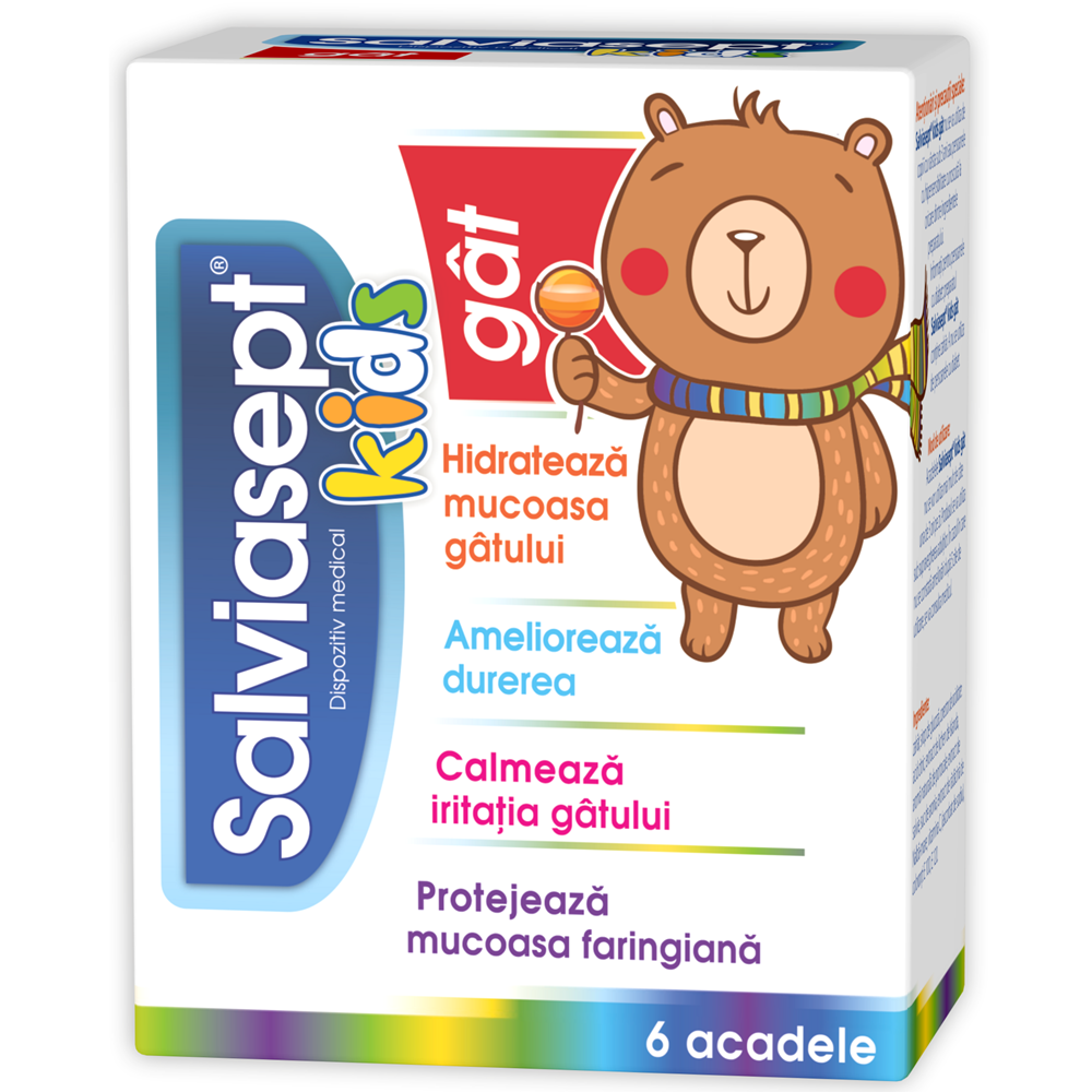 Salviasept Kids, 6 acadele, Zdrovit