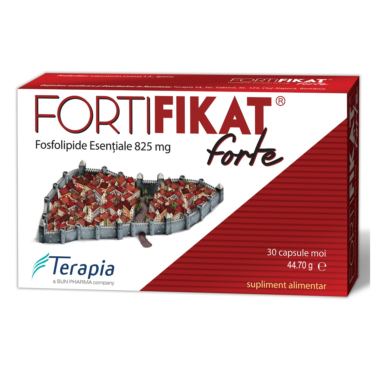 Fortifikat Forte, 825 mg, 30 capsule, Terapia