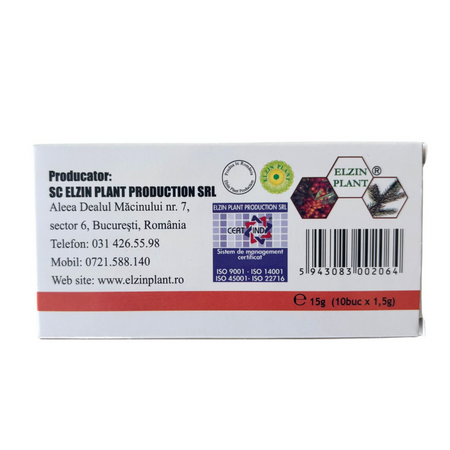 Supozitoare Carpizin, 10 bucati, Elzin Plant 743189