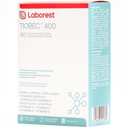 Tiobec 400, 40 comprimate, Laborest Italia 721185