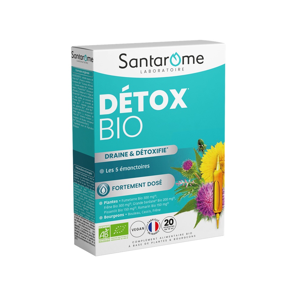 Detox Bio, 20 fiole x 10 ml, Santarome