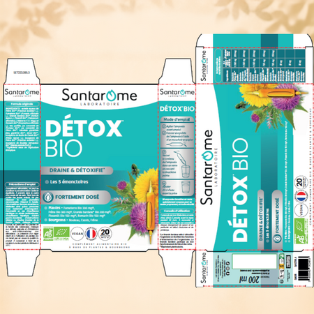 Detox Bio, 20 fiole x 10 ml, Santarome 746375