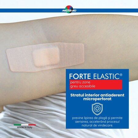 Plasturi rezistenti din panza Forte Elastic Master-Aid, 2 marimi, 20 bucati, Pietrasanta Pharma 668083