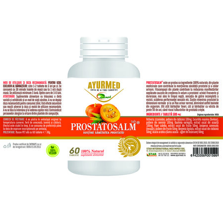 Prostatosalm, 60 tablete, Ayurmed 698205