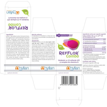 Refflor Combo, 10 capsule vegetale, Hyllan 703012