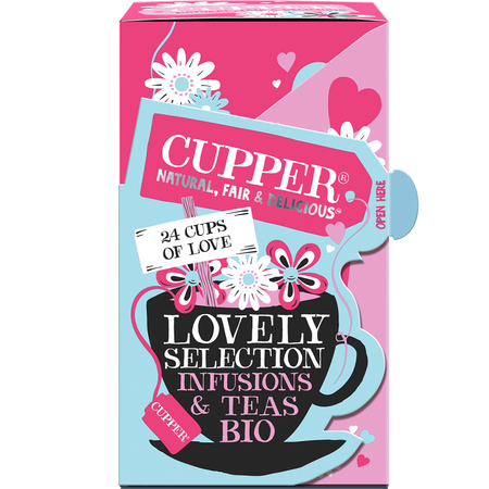 Selectie de ceaiuri si infuzii bio Lovely Selection Cupper, 24 plicuri, Allos Hof