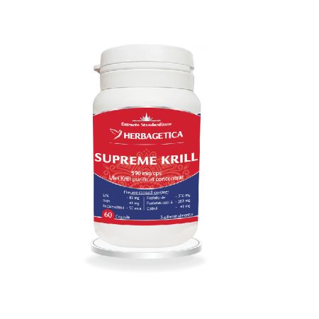 Krill Oil Supreme Omega 3, 60 capsule, Herbagetica